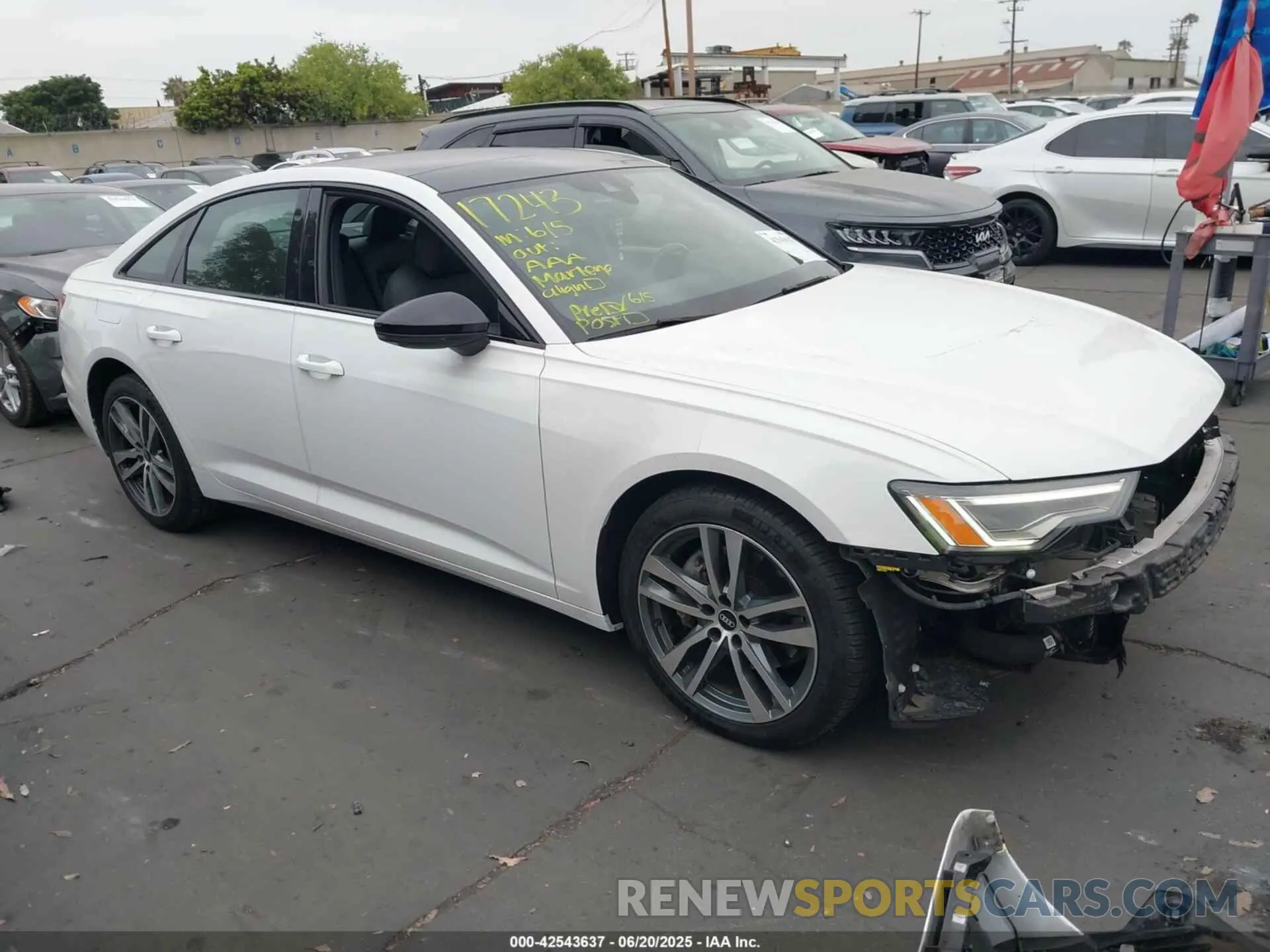 1 Photograph of a damaged car WAUE3AF27MN067955 AUDI A6 2021