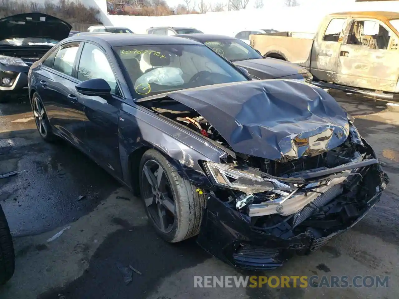 1 Photograph of a damaged car WAUL2AF22MN047543 AUDI A6 2021