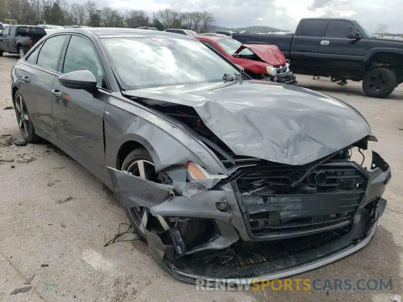 1 Photograph of a damaged car WAUL2AF29MN102800 AUDI A6 2021