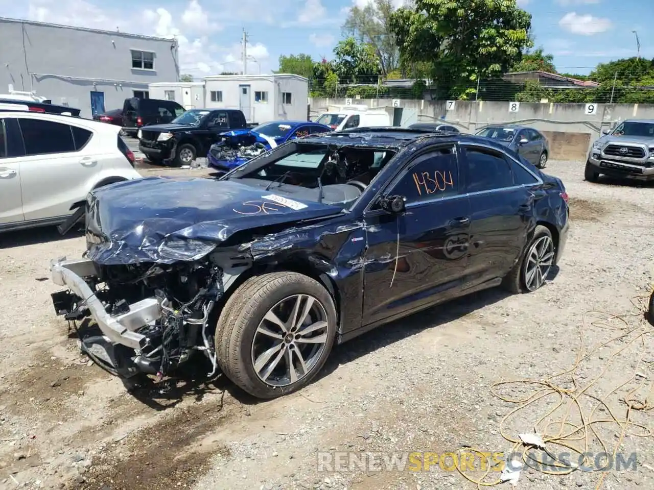 2 Photograph of a damaged car WAUL2BF2XNN009873 AUDI A6 2022