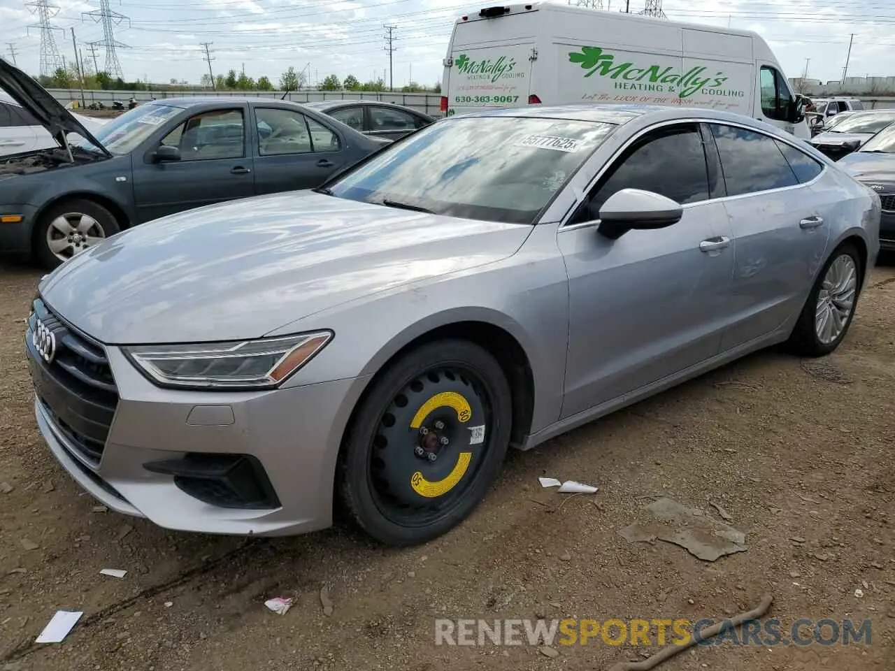 1 Photograph of a damaged car WAUP2AF2XKN049104 AUDI A7 2019