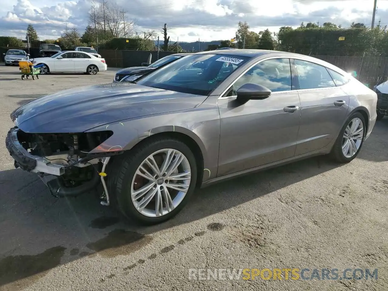 1 Photograph of a damaged car WAUS2AF22KN058454 AUDI A7 2019