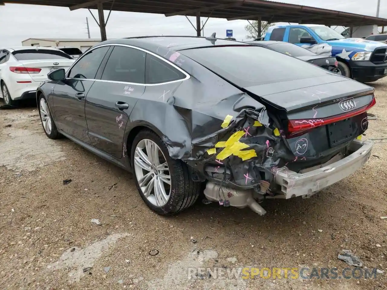 3 Photograph of a damaged car WAUU2AF23KN023527 AUDI A7 2019