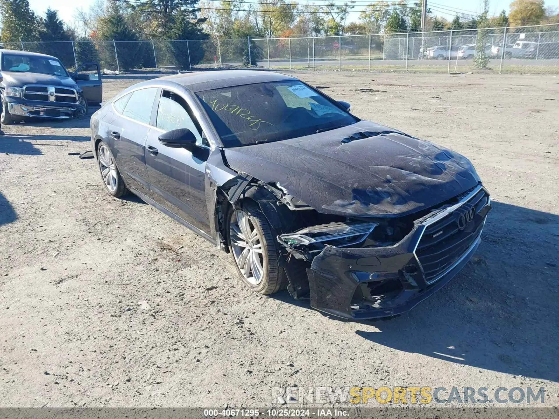 1 Photograph of a damaged car WAUU2AF25KN041379 AUDI A7 2019