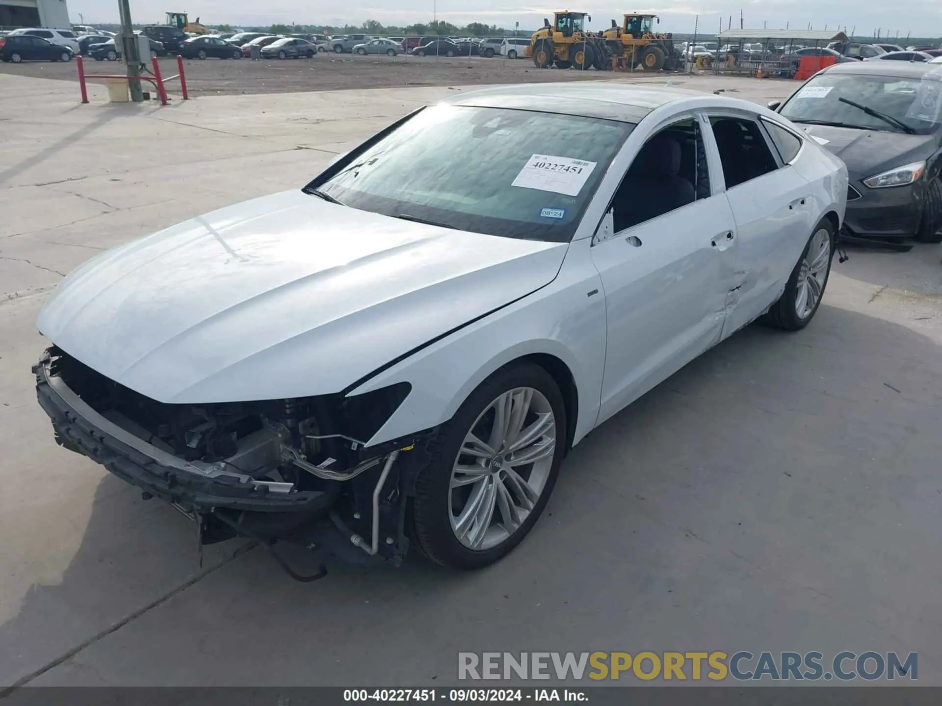 2 Photograph of a damaged car WAUU2AF25KN070493 AUDI A7 2019
