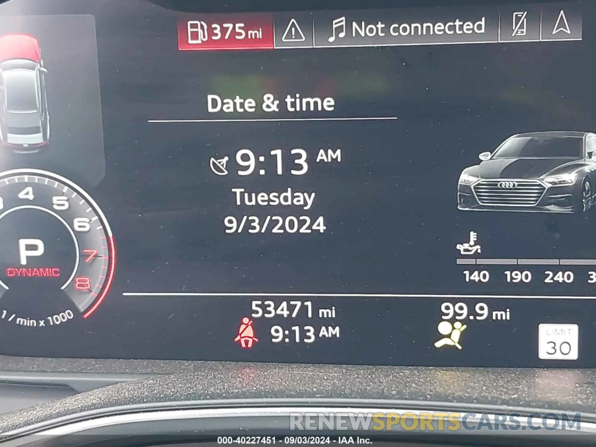 7 Photograph of a damaged car WAUU2AF25KN070493 AUDI A7 2019