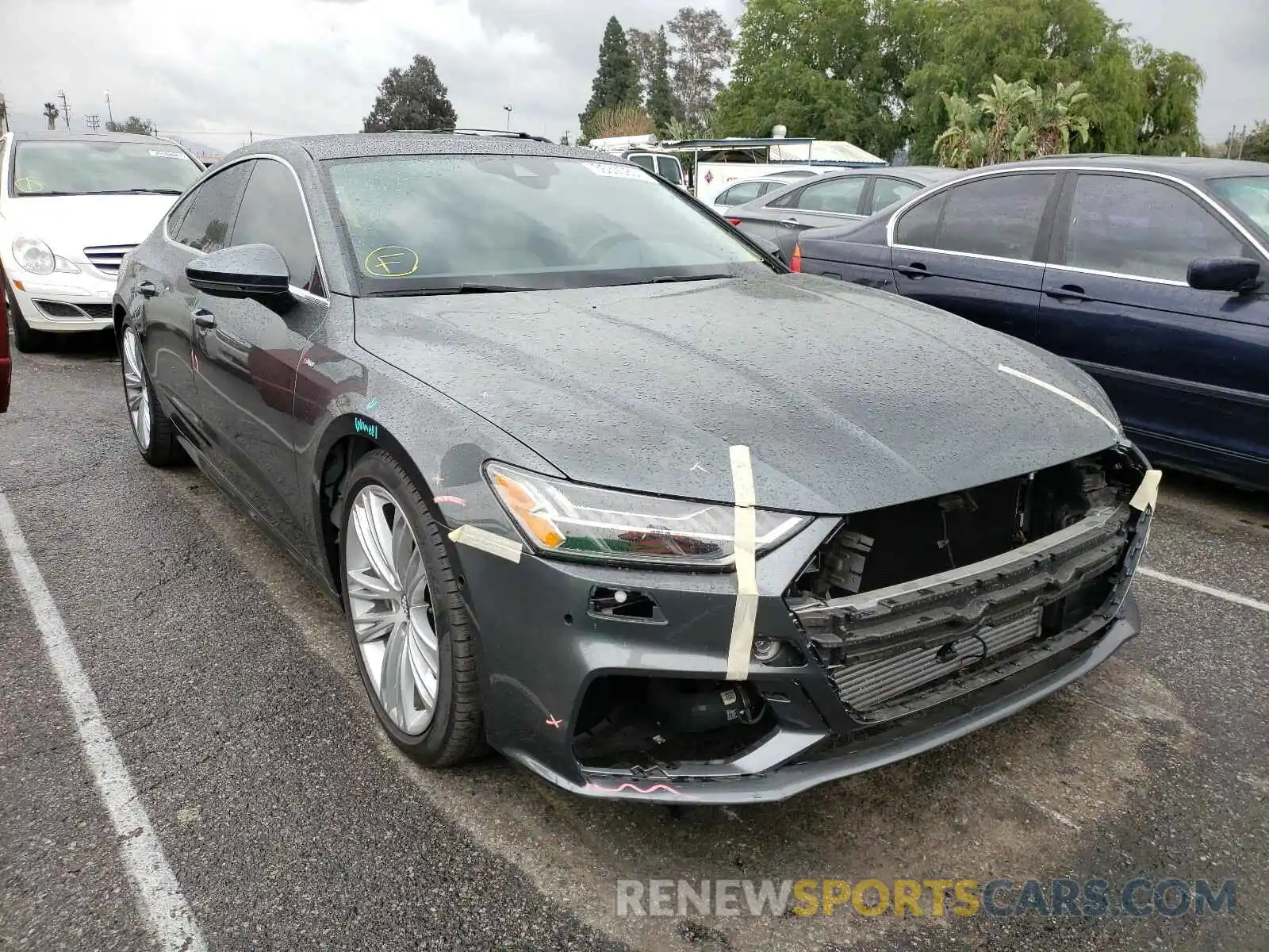 1 Photograph of a damaged car WAUU2AF26KN080529 AUDI A7 2019