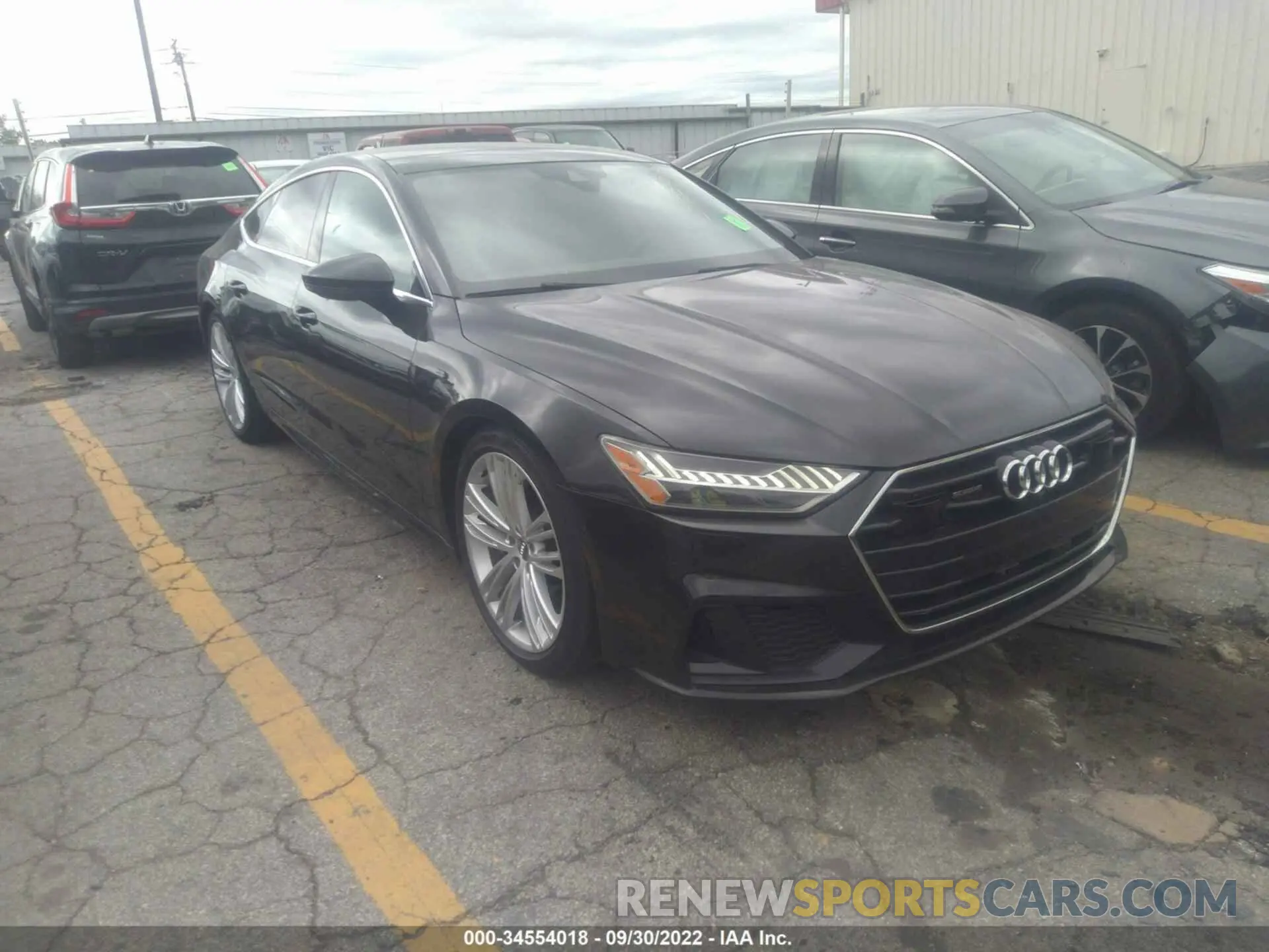 1 Photograph of a damaged car WAUU2AF26KN101427 AUDI A7 2019