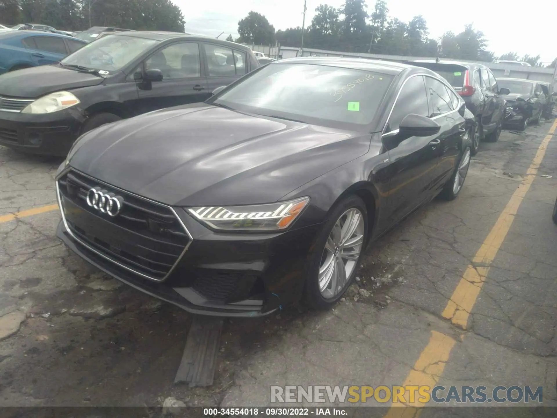2 Photograph of a damaged car WAUU2AF26KN101427 AUDI A7 2019