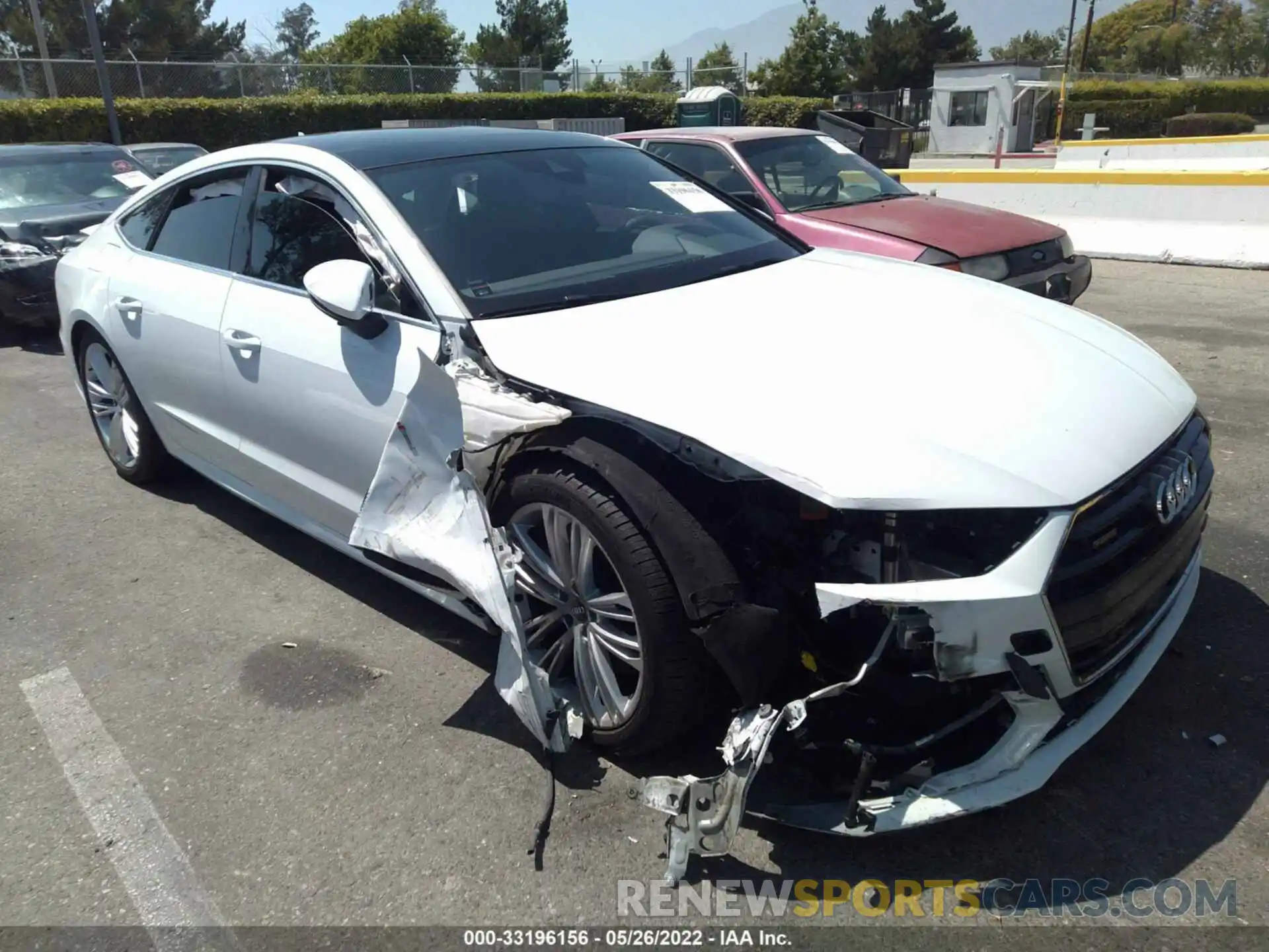 1 Photograph of a damaged car WAUU2AF27KN130127 AUDI A7 2019