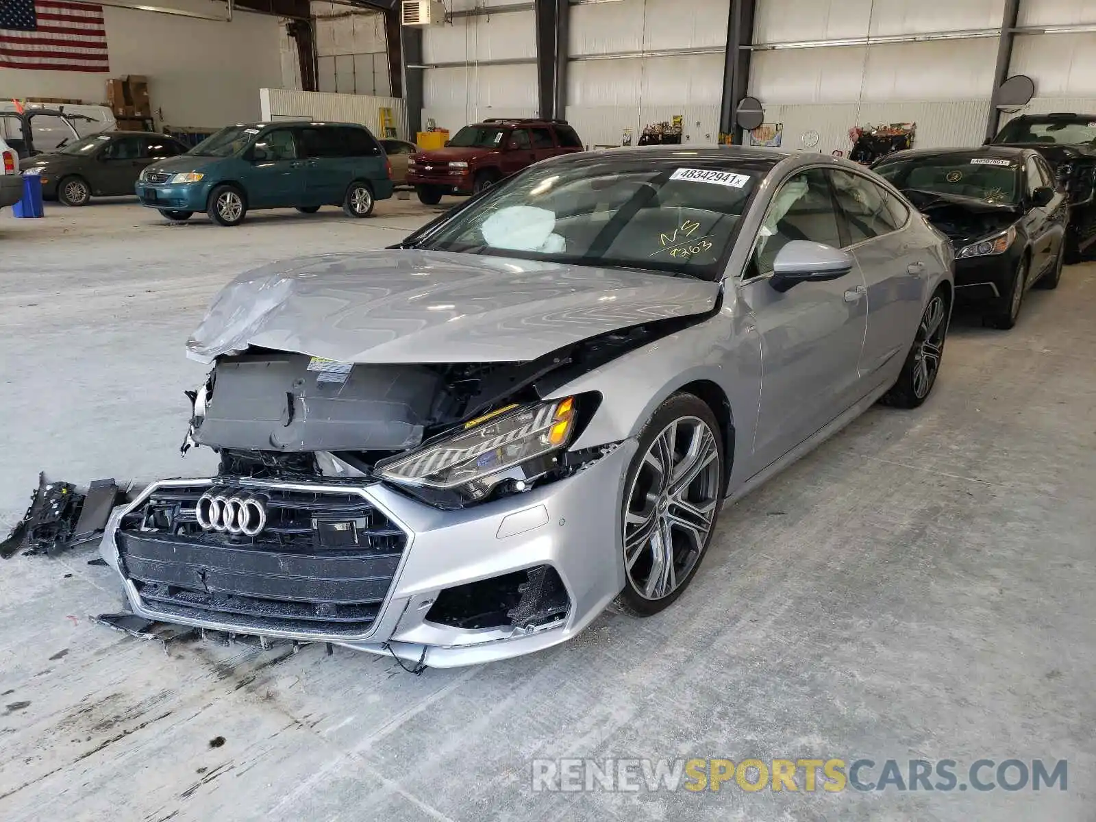 2 Photograph of a damaged car WAUV2AF20KN089263 AUDI A7 2019