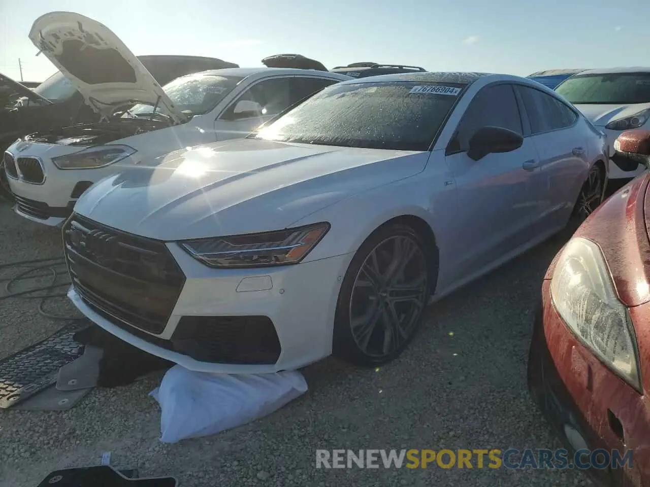 1 Photograph of a damaged car WAUV2AF21KN122433 AUDI A7 2019