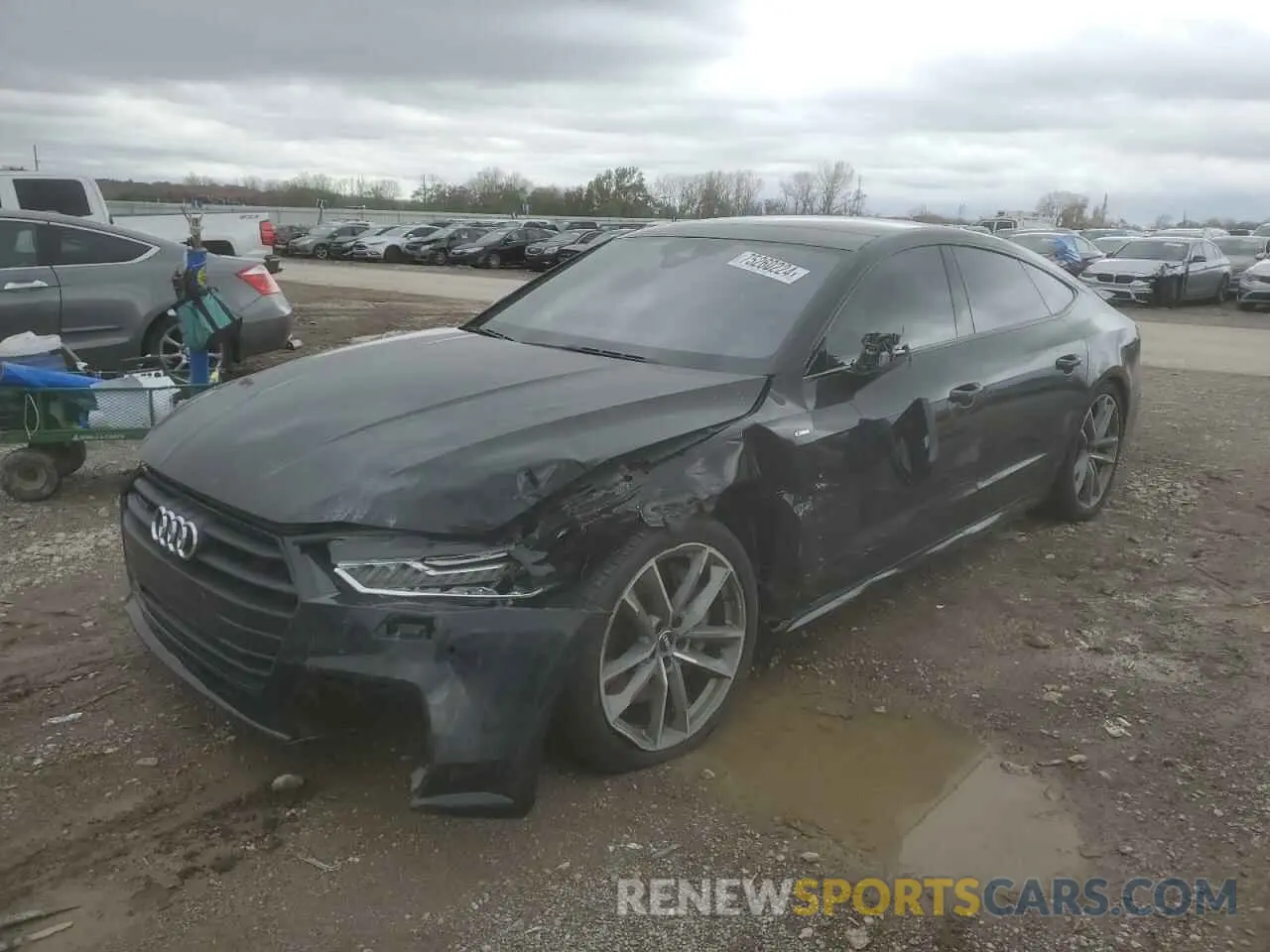 1 Photograph of a damaged car WAUV2AF22KN116818 AUDI A7 2019