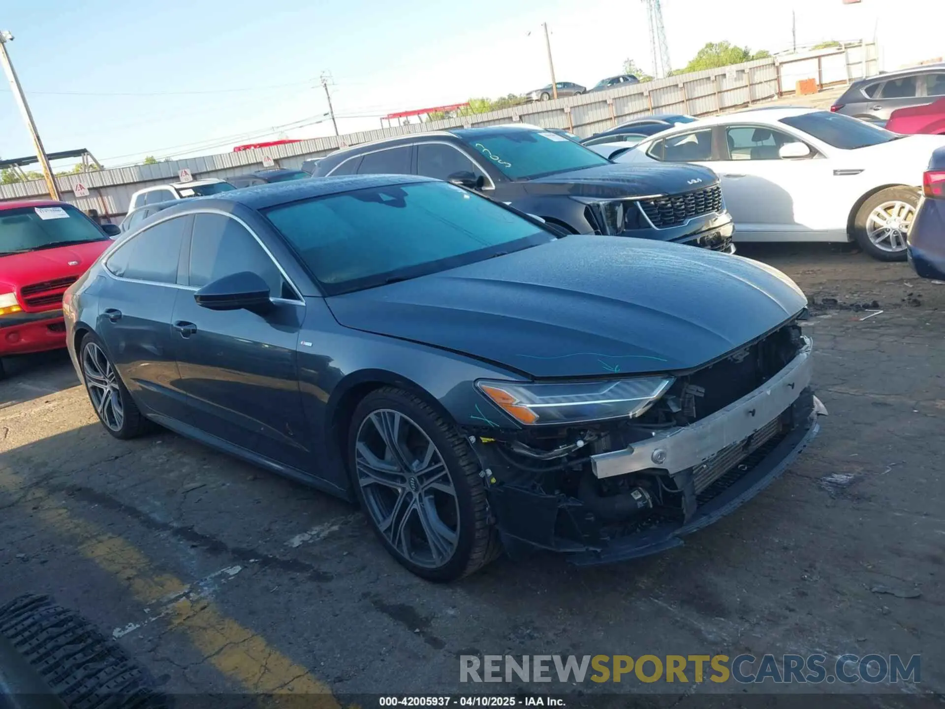 1 Photograph of a damaged car WAUV2AF25KN108812 AUDI A7 2019