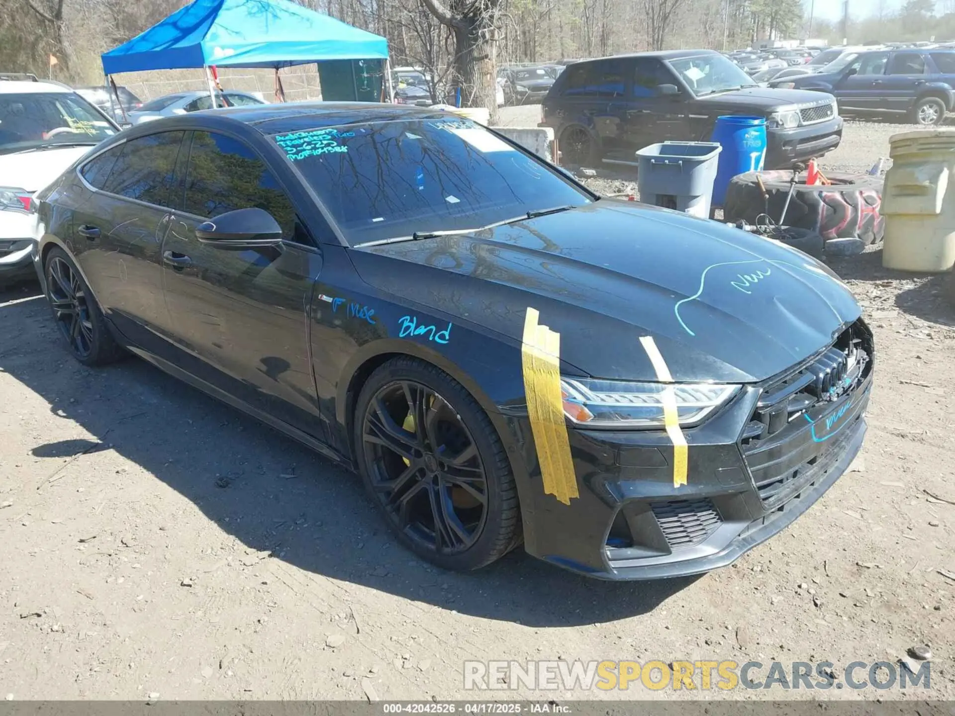 1 Photograph of a damaged car WAUV2AF27KN028931 AUDI A7 2019