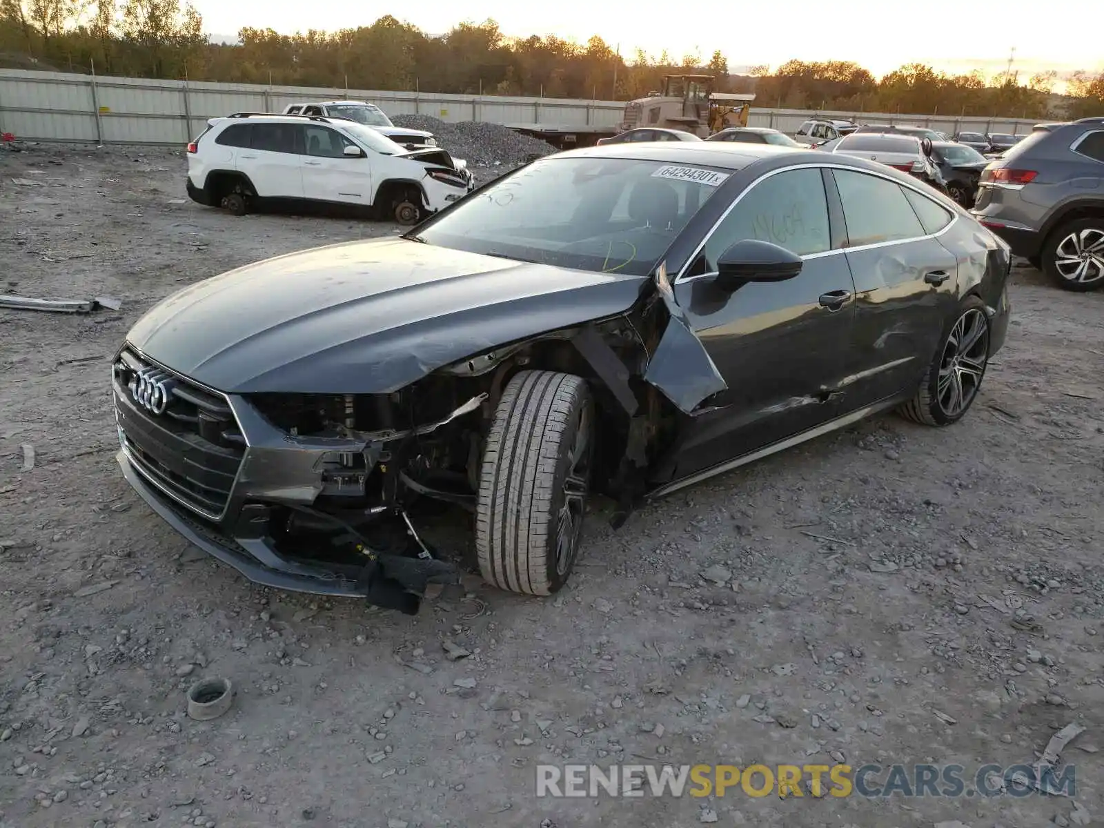 2 Photograph of a damaged car WAUV2AF29KN092257 AUDI A7 2019