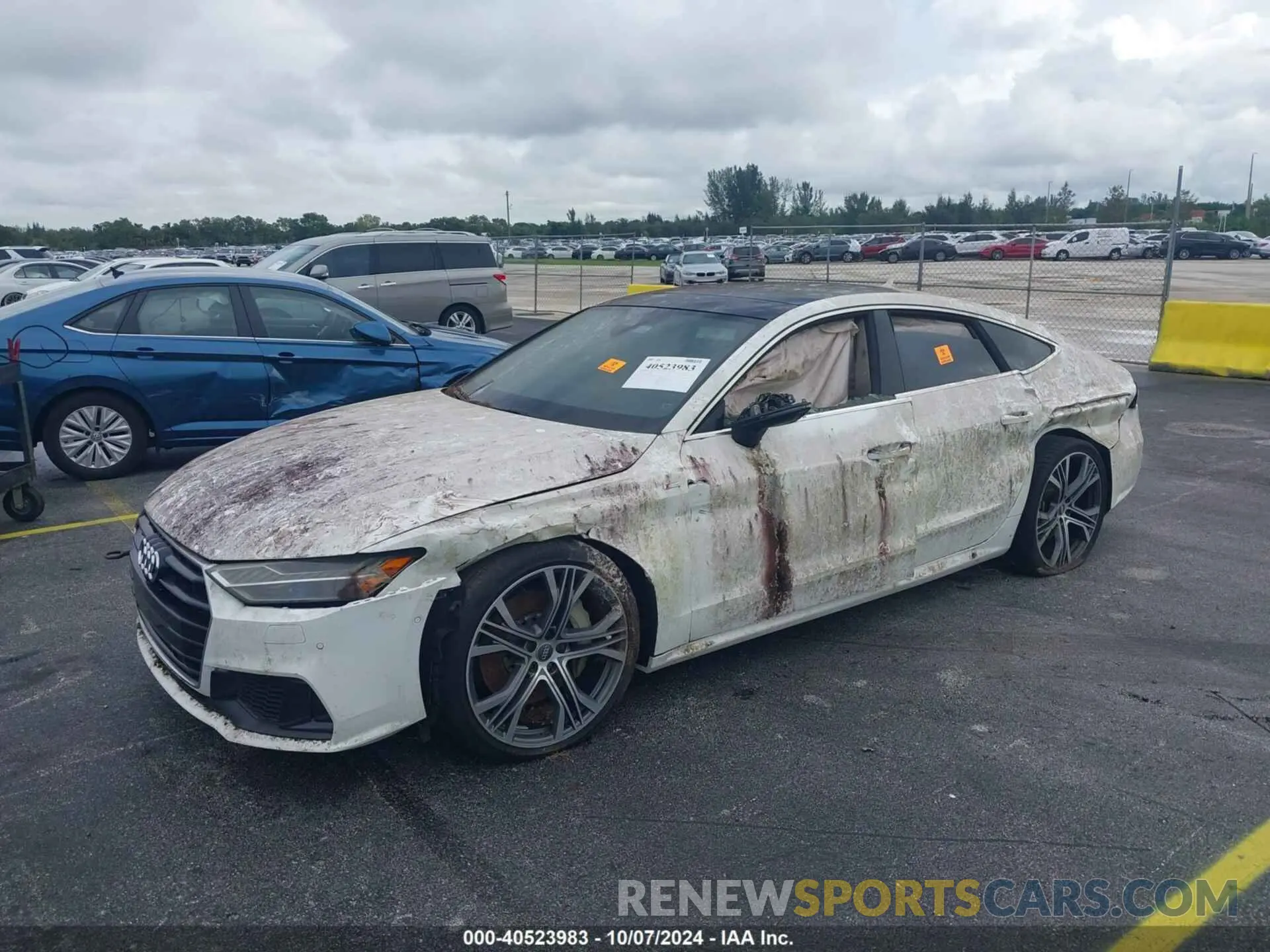 2 Photograph of a damaged car WAUV2BF27KN056637 AUDI A7 2019