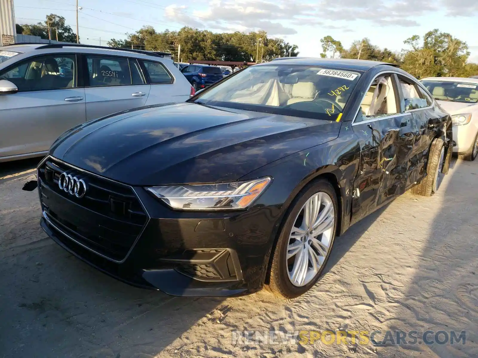 2 Photograph of a damaged car WAUS2AF21LN043560 AUDI A7 2020