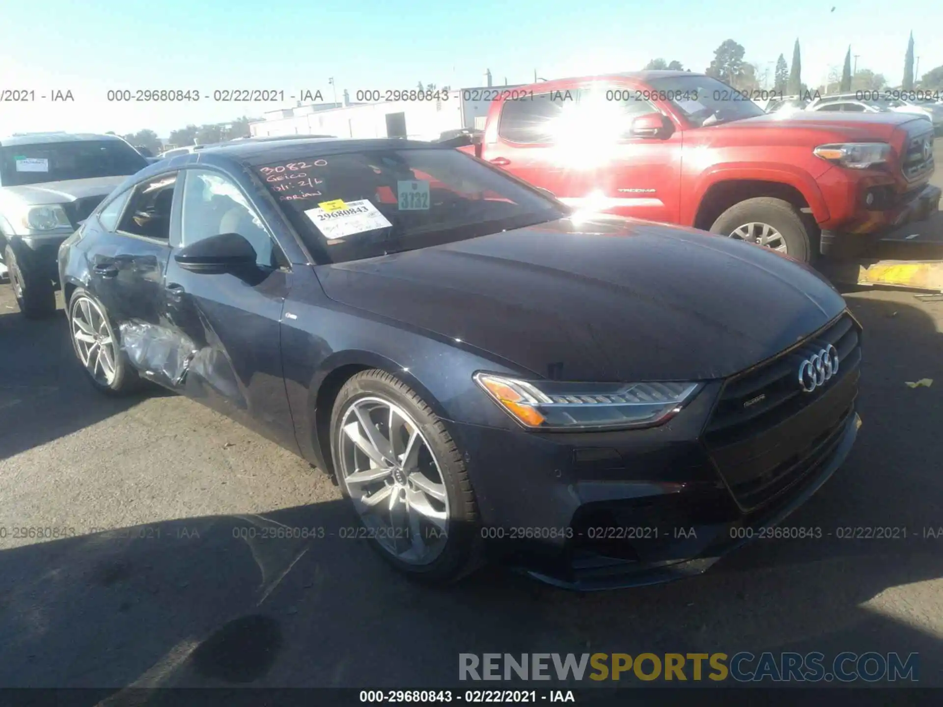 1 Photograph of a damaged car WAUU2AF23LN003117 AUDI A7 2020