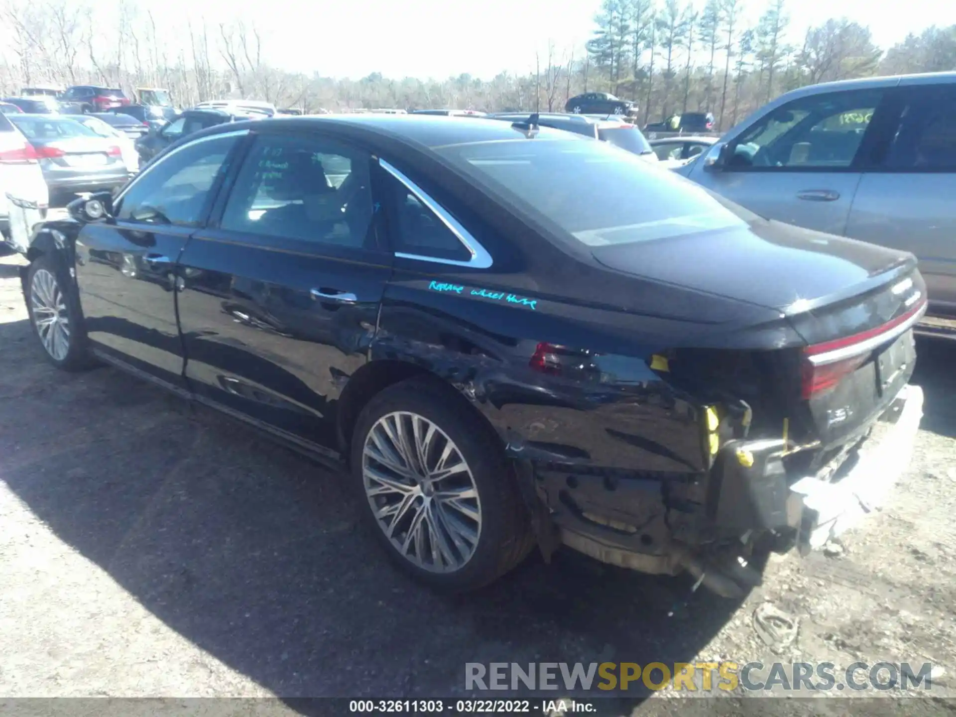 3 Photograph of a damaged car WAU8DAF80KN002456 AUDI A8 2019