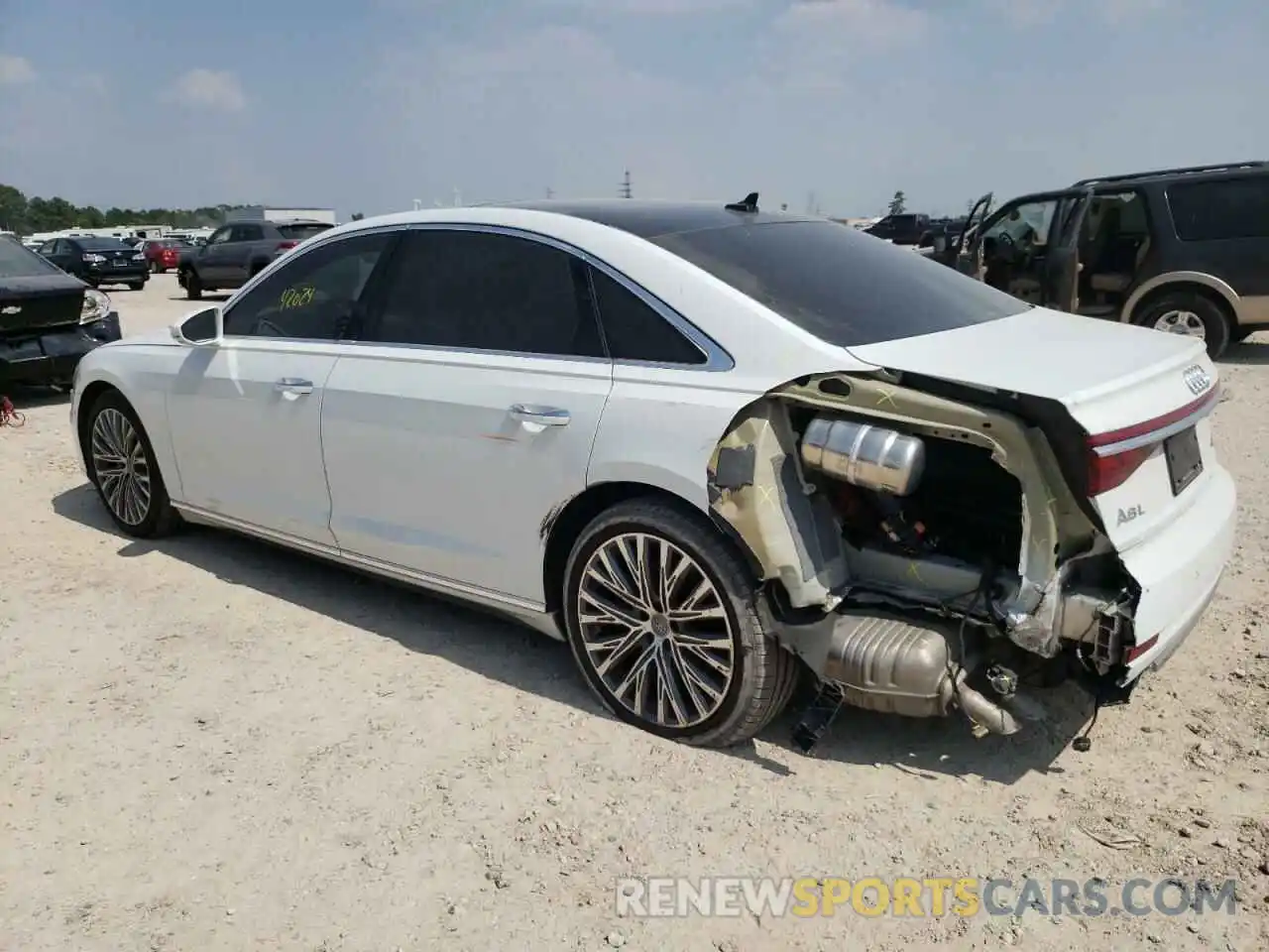 3 Photograph of a damaged car WAU8DAF80KN003428 AUDI A8 2019