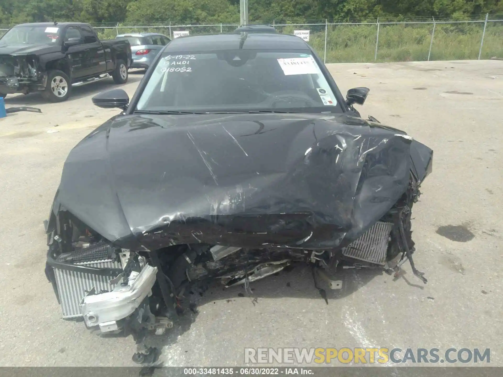 6 Photograph of a damaged car WAU8DAF81KN018052 AUDI A8 2019