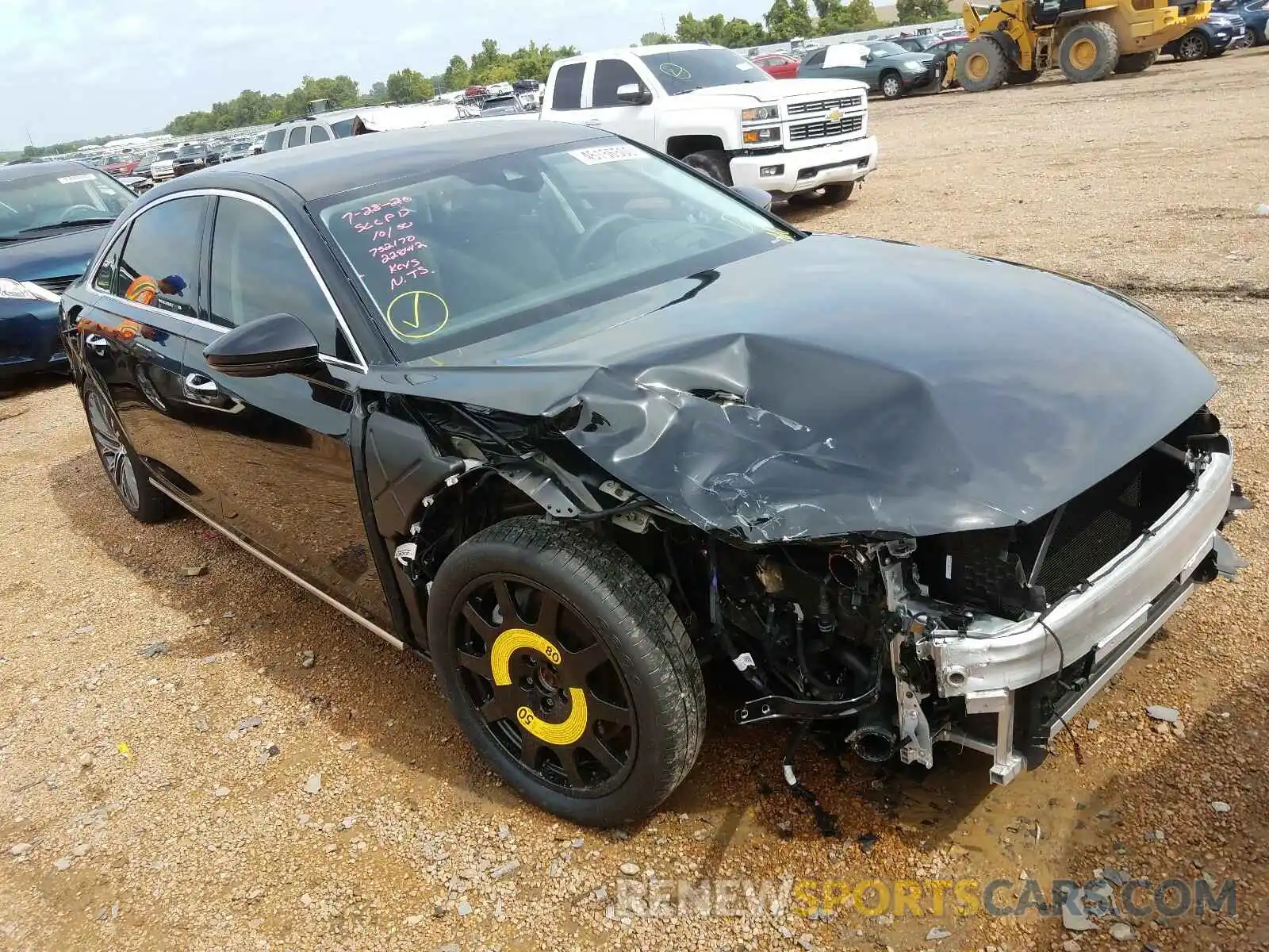 1 Photograph of a damaged car WAU8DAF81KN018911 AUDI A8 2019