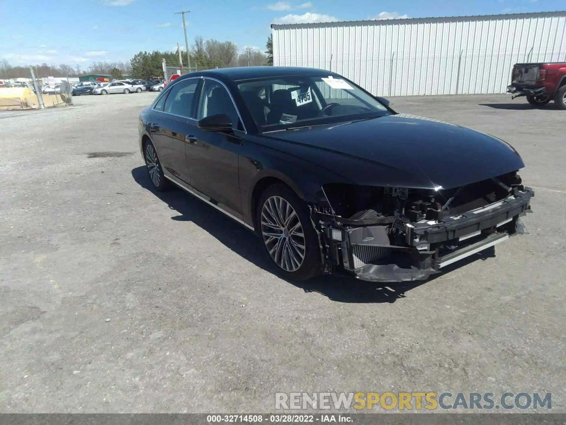 1 Photograph of a damaged car WAU8DAF82KN006119 AUDI A8 2019