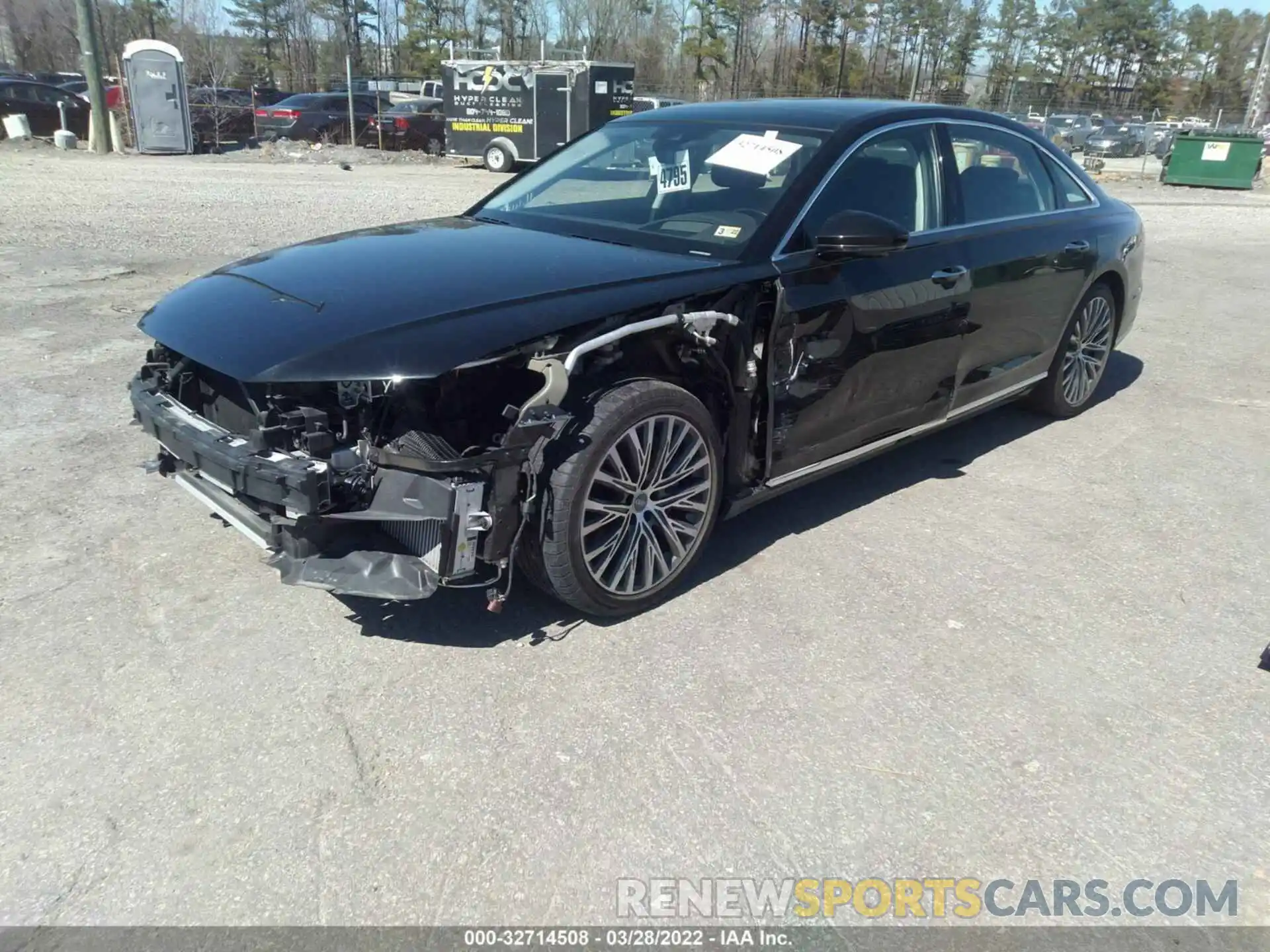 2 Photograph of a damaged car WAU8DAF82KN006119 AUDI A8 2019