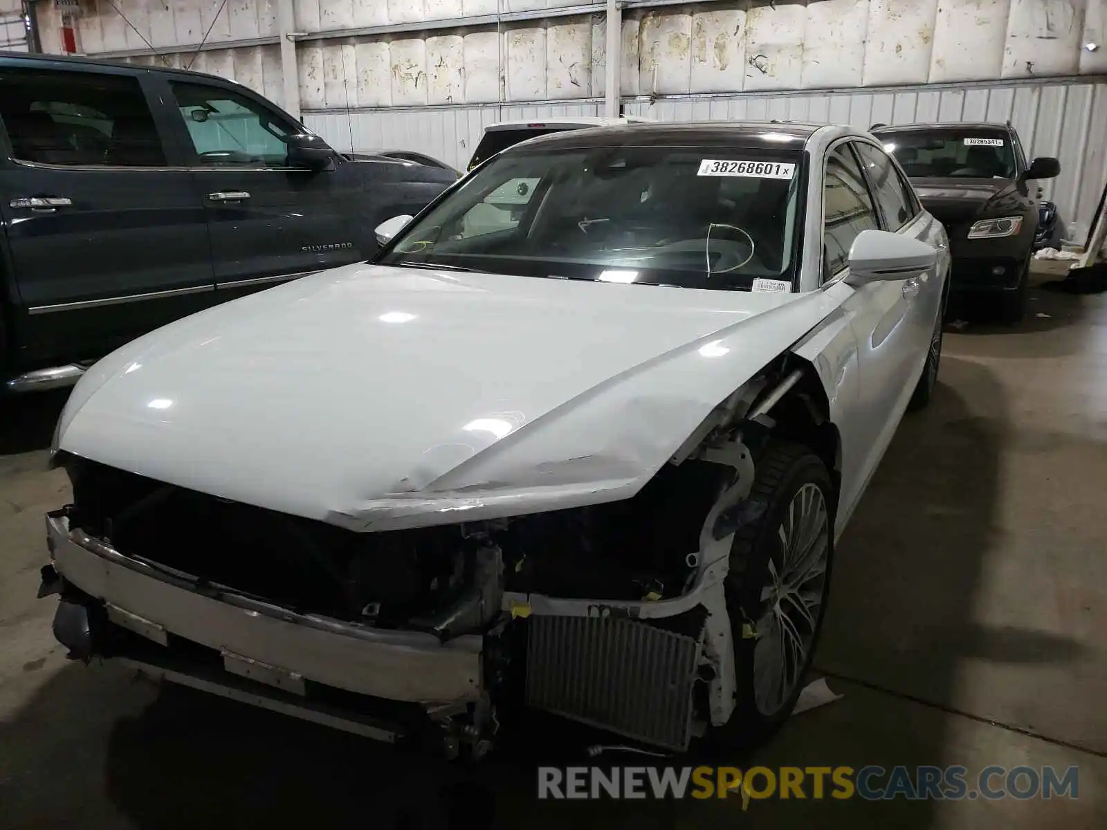 2 Photograph of a damaged car WAU8DAF82KN009215 AUDI A8 2019