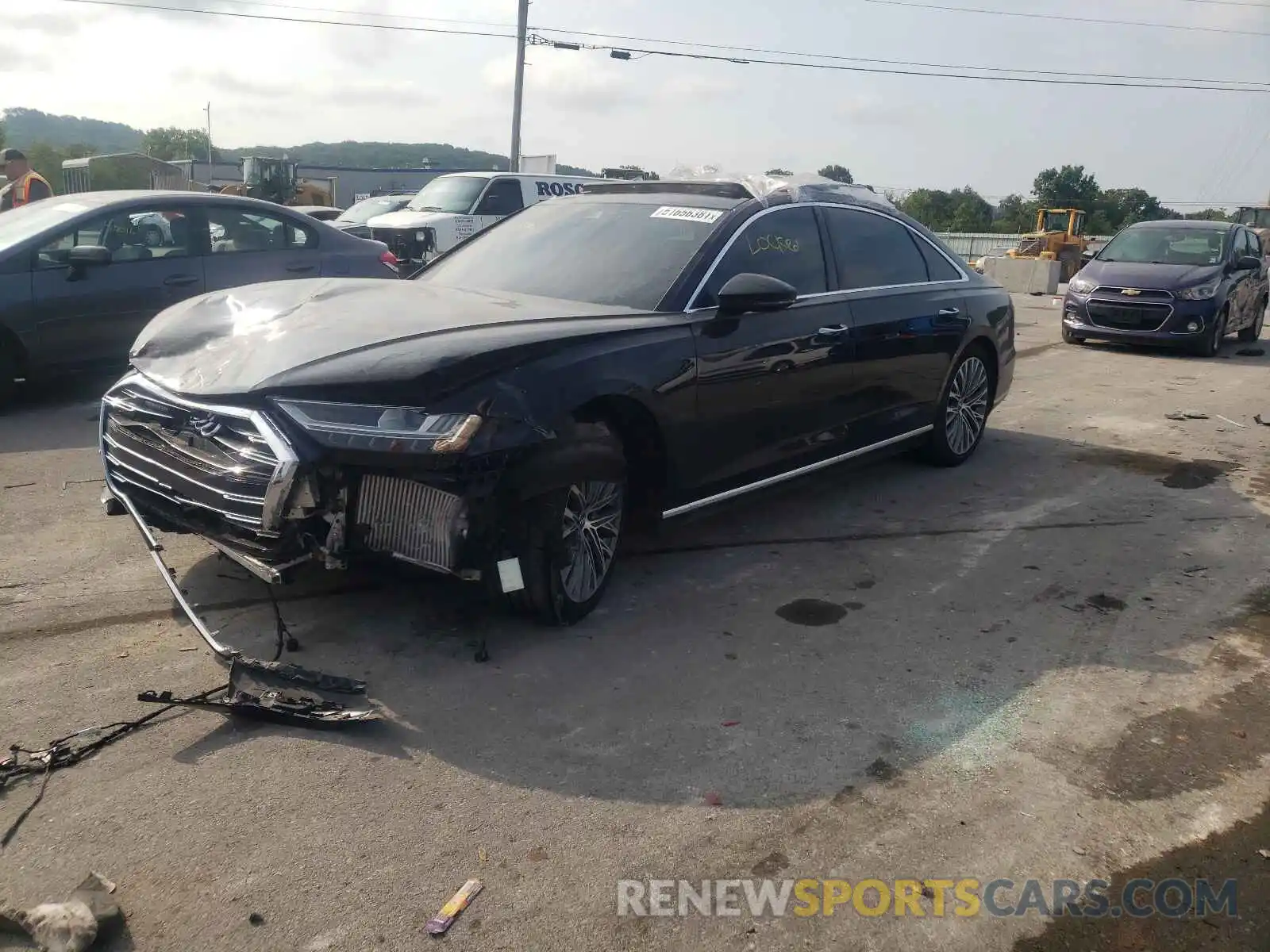 2 Photograph of a damaged car WAU8DAF82KN011367 AUDI A8 2019