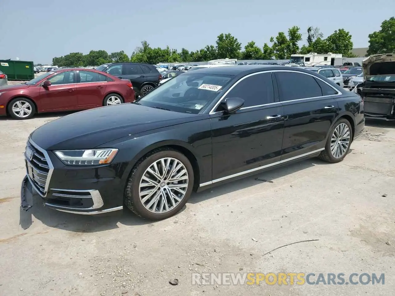 1 Photograph of a damaged car WAU8DAF82KN020487 AUDI A8 2019