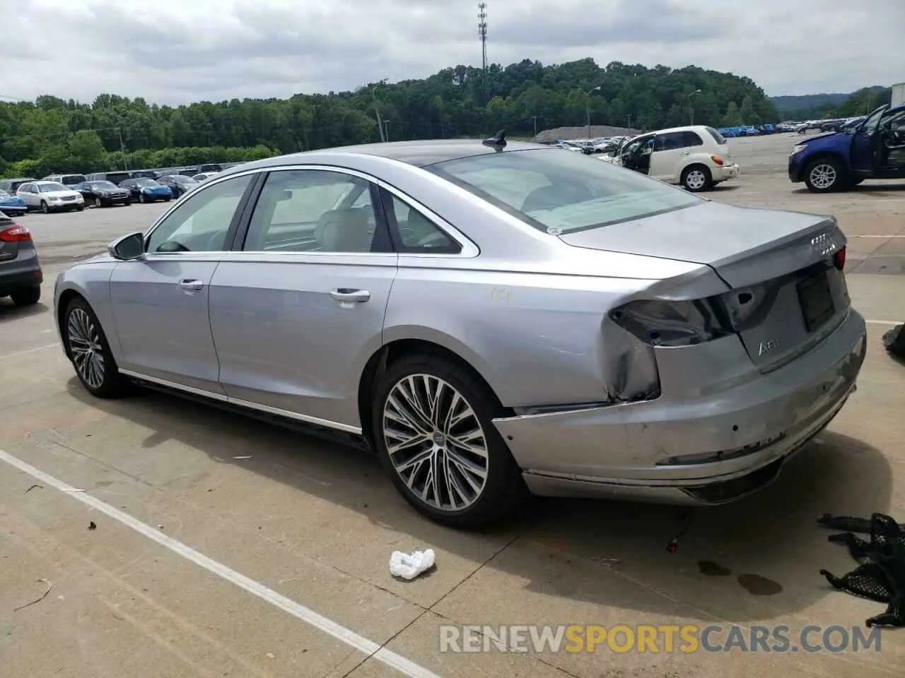 2 Photograph of a damaged car WAU8DAF83KN010955 AUDI A8 2019