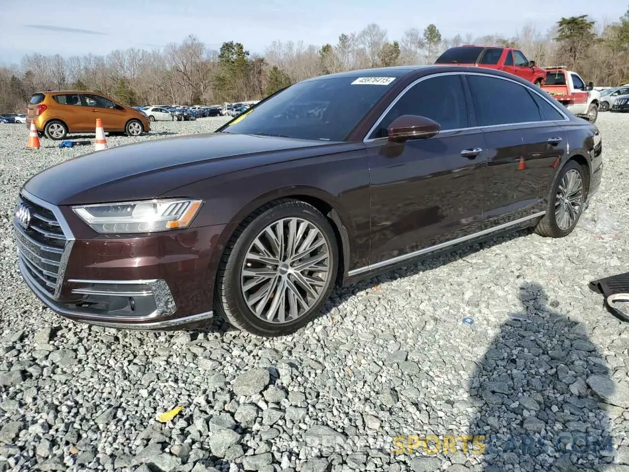 1 Photograph of a damaged car WAU8DAF83KN014441 AUDI A8 2019