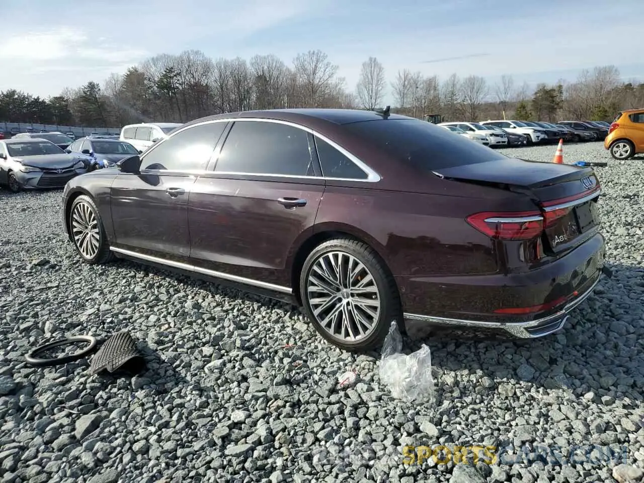 2 Photograph of a damaged car WAU8DAF83KN014441 AUDI A8 2019