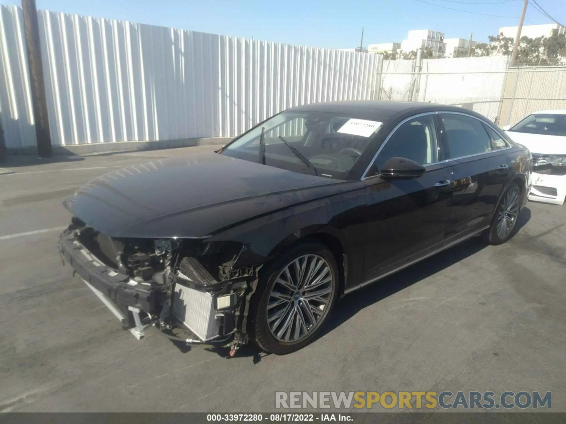 2 Photograph of a damaged car WAU8DAF83KN018294 AUDI A8 2019
