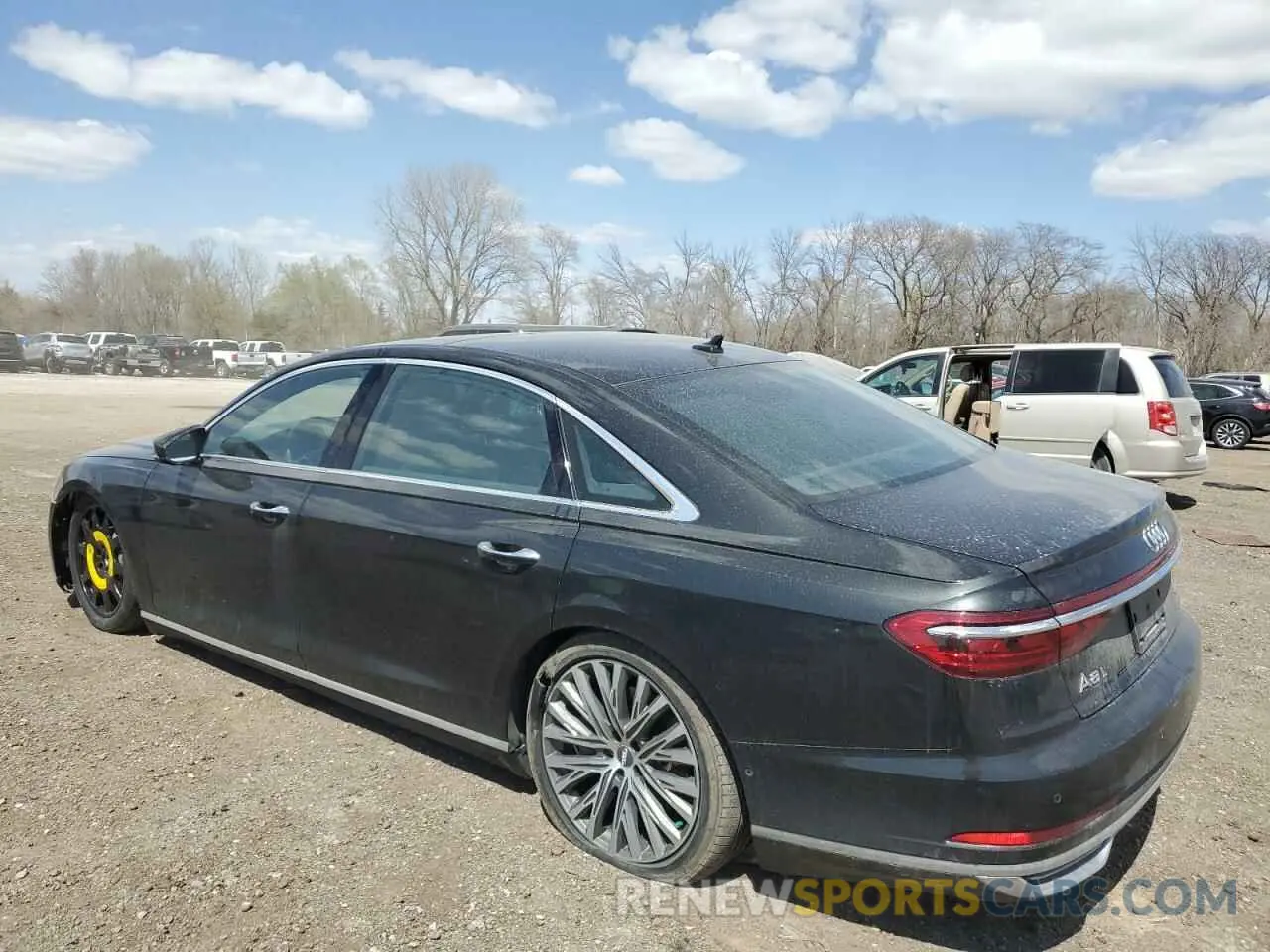 2 Photograph of a damaged car WAU8DAF85KN008608 AUDI A8 2019