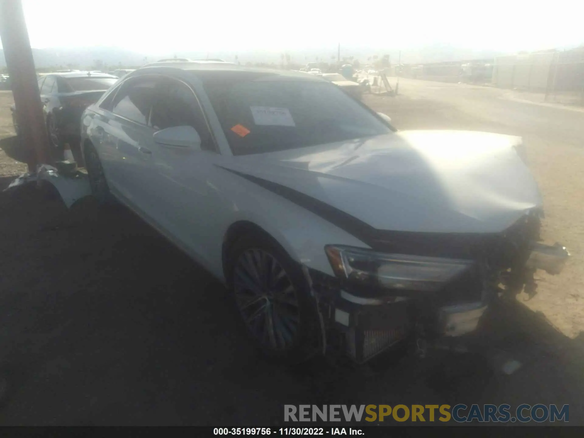 1 Photograph of a damaged car WAU8DAF85KN009211 AUDI A8 2019