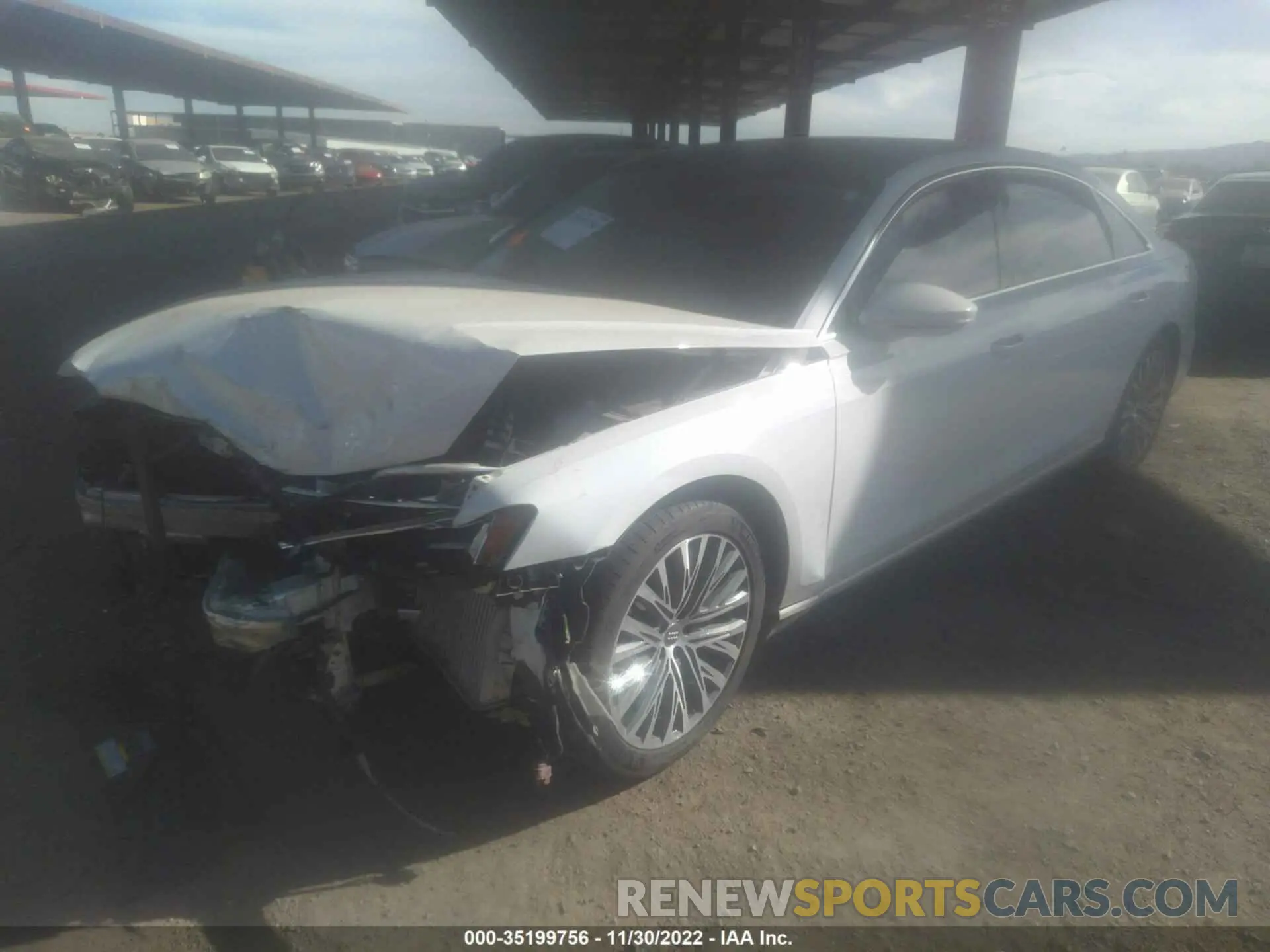 2 Photograph of a damaged car WAU8DAF85KN009211 AUDI A8 2019