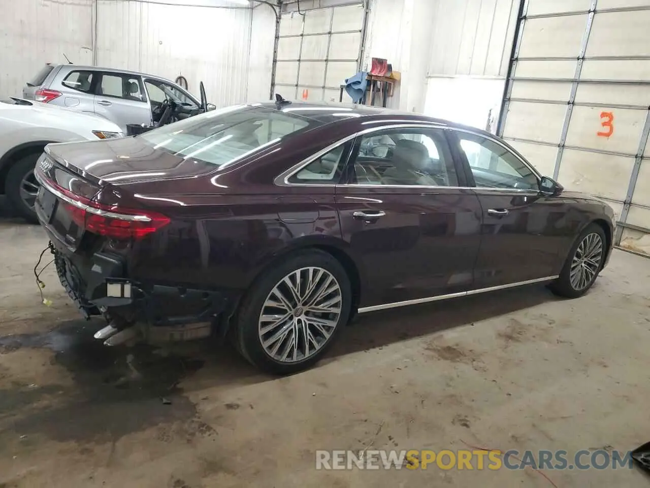 3 Photograph of a damaged car WAU8DAF85KN019978 AUDI A8 2019