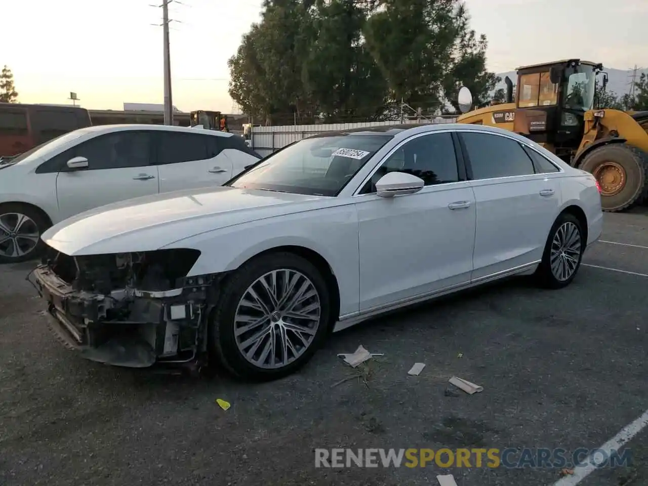 1 Photograph of a damaged car WAU8DAF86KN006978 AUDI A8 2019