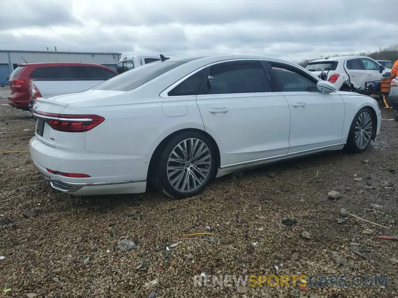 3 Photograph of a damaged car WAU8DAF87KN018640 AUDI A8 2019