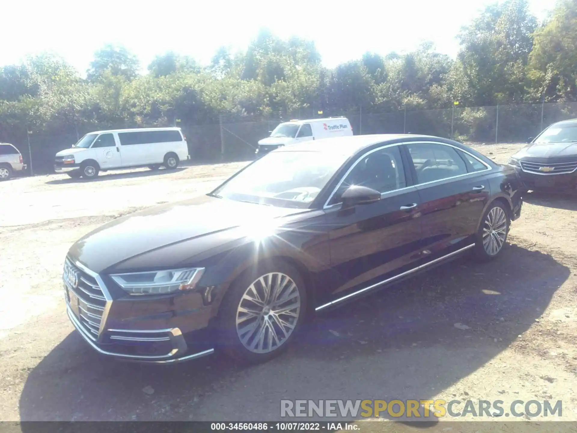 2 Photograph of a damaged car WAU8DAF88KN002950 AUDI A8 2019