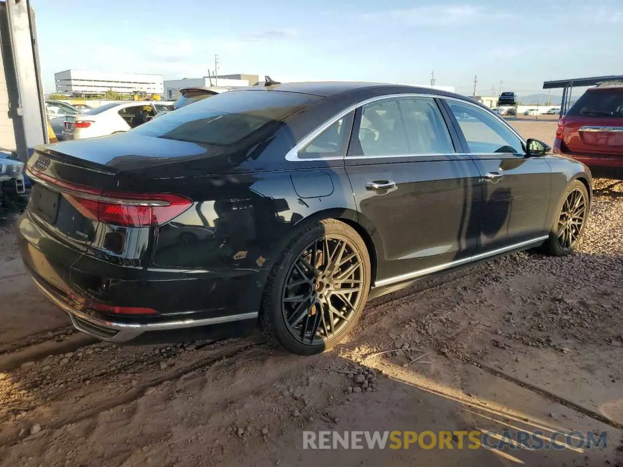 3 Photograph of a damaged car WAU8DAF88KN004021 AUDI A8 2019