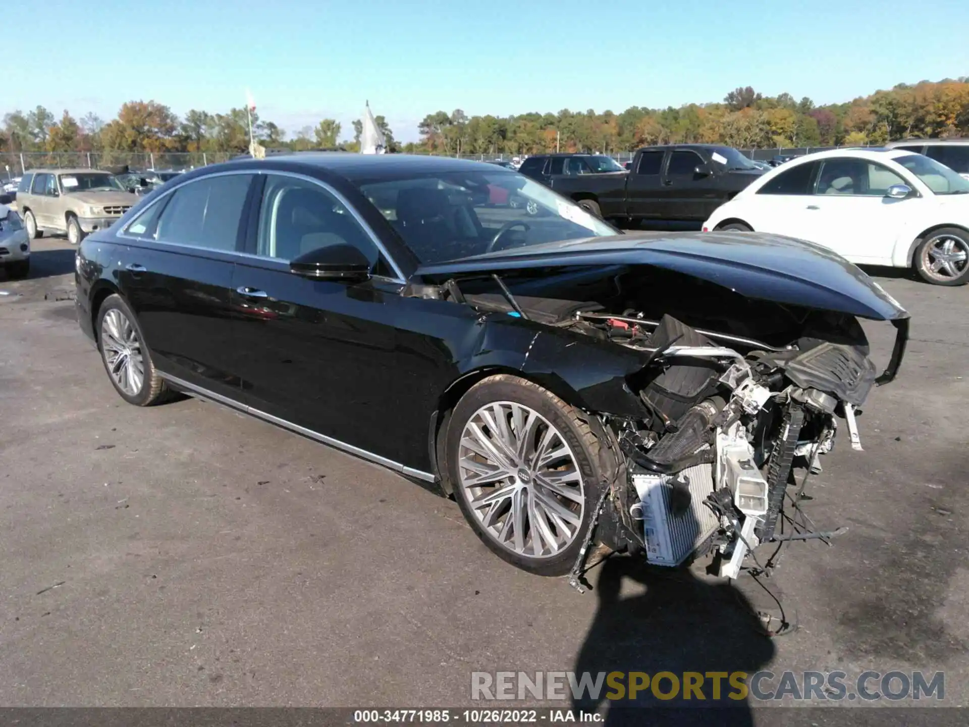 1 Photograph of a damaged car WAU8DAF88KN014774 AUDI A8 2019