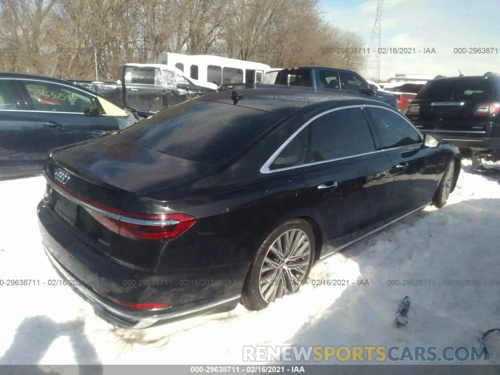 4 Photograph of a damaged car WAU8DAF88KN023037 AUDI A8 2019