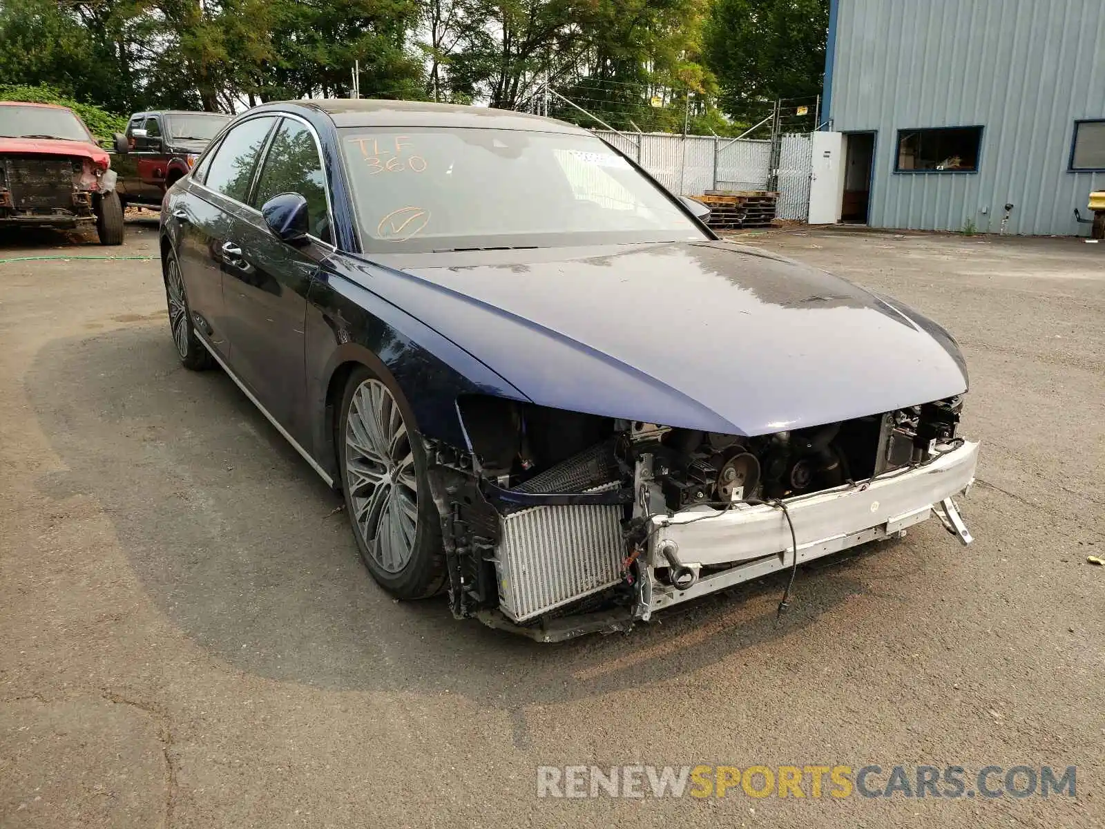 1 Photograph of a damaged car WAU8DAF89KN004738 AUDI A8 2019