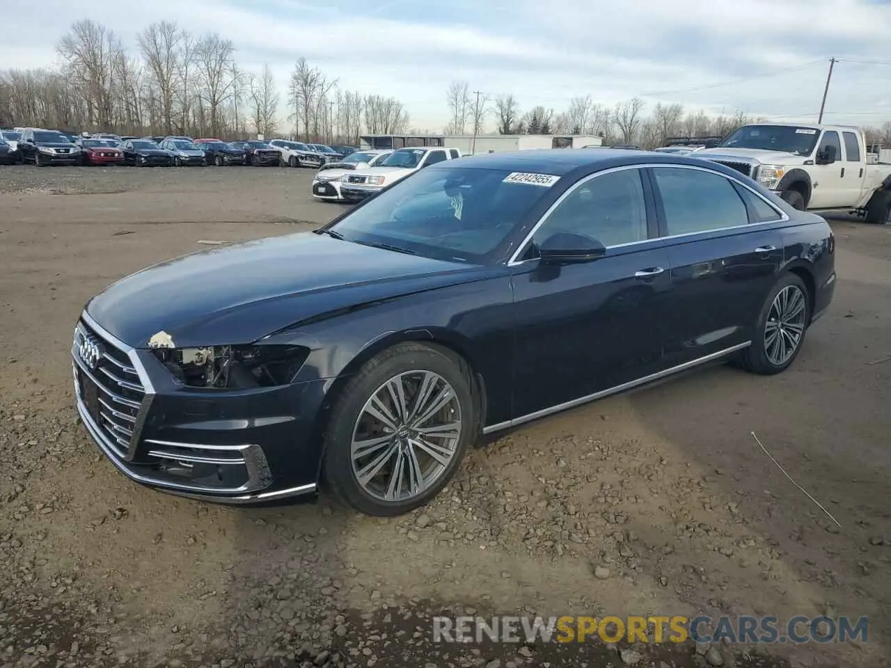 1 Photograph of a damaged car WAU8EAF81KN024754 AUDI A8 2019