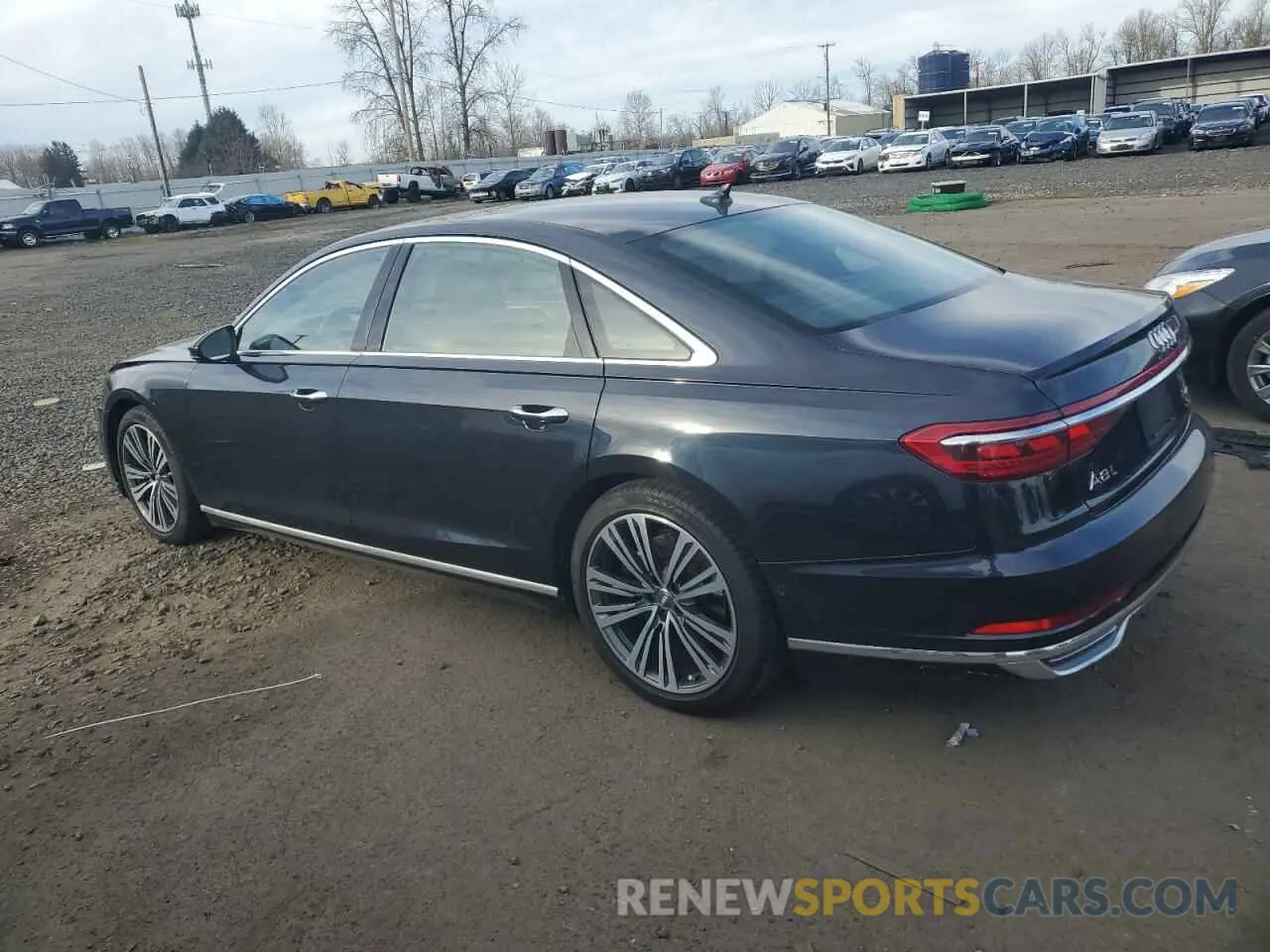 2 Photograph of a damaged car WAU8EAF81KN024754 AUDI A8 2019