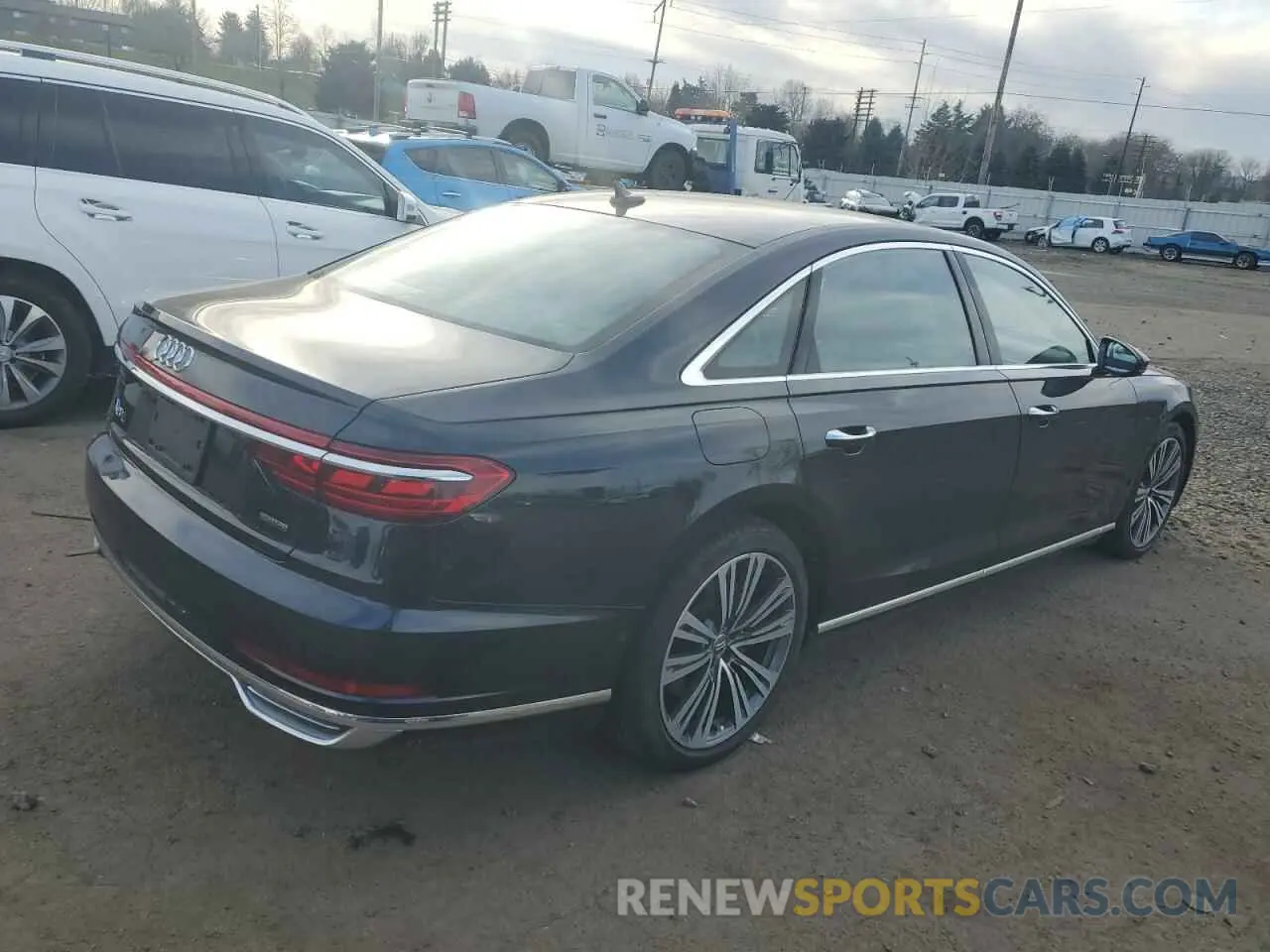 3 Photograph of a damaged car WAU8EAF81KN024754 AUDI A8 2019